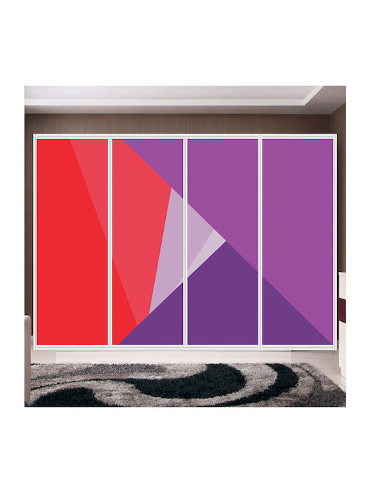 Wardrobe Sticker Triangles 250cm