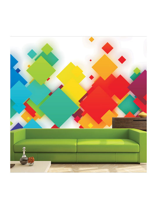 Αυτοκόλλητη Ταπετσαρία Colorful Squares 240cm