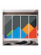 Abstract Design Wardrobe Sticker 200cm