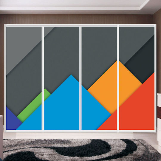 Autocolant pentru dulap cu design abstract 200cm