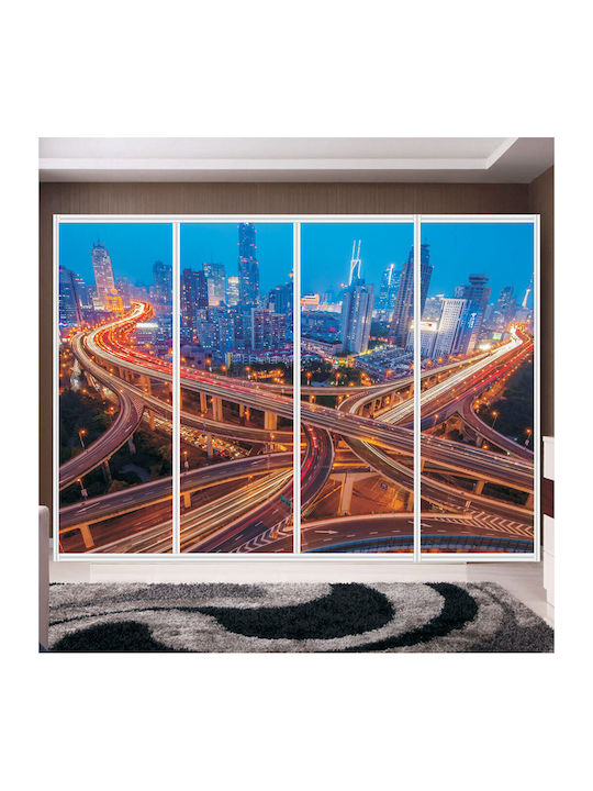 Timescape Wardrobe Sticker 210cm