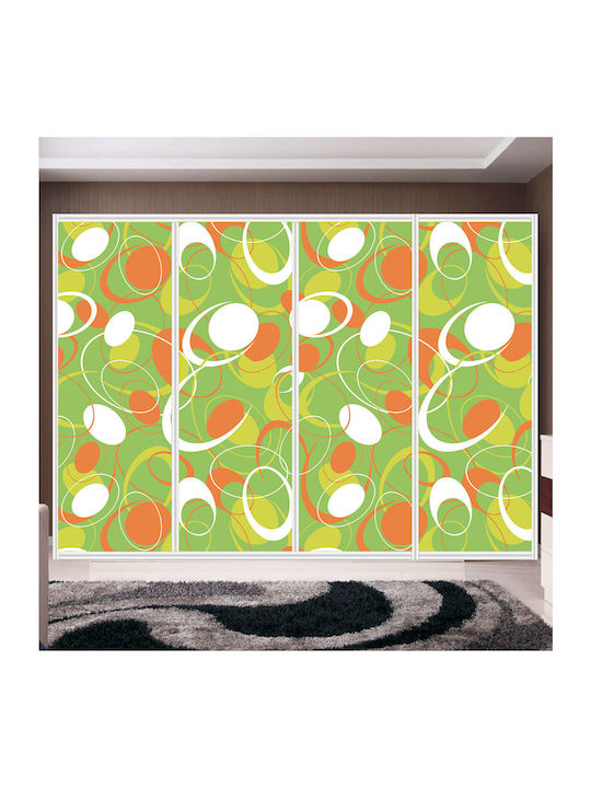 Wardrobe Sticker Oval Designs 300cm