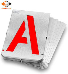 Set șabloane metalice 100 mm litere A-Z Gravurem 7001000b