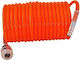 Luftdruckschlauch Spirale PE Orange 1/4" 12 Bar 10 m Pansam Dedra
