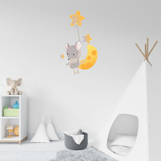 Wall Sticker Little Mouse Moon 120cm X 70cm