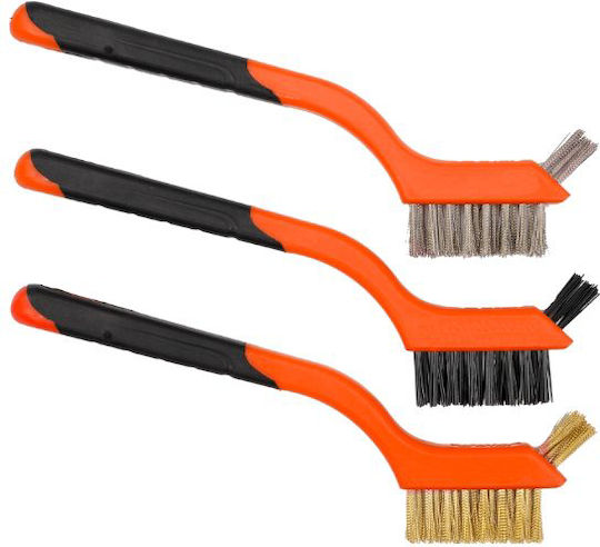 Wire Brush Set 180 Mm 3 Pieces Kraft&dele Kd10998