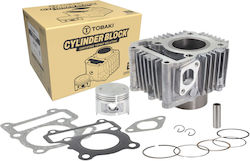 Tobaki Σετ Κυλινδροπίστονα Μοτοσυκλέτας 49mm για Yamaha Crypton