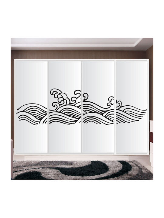 Αυτοκόλλητο Ντουλάπας Κύματα 180cm X 51cm