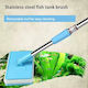 Aquarium Cleaning Brush with Telescopic Metal Handle and Thick Square Sponge M58-93cm