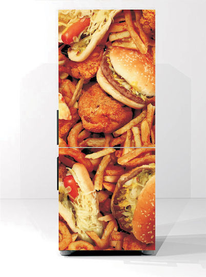 Διακοσμητικό Αυτοκόλλητο Ψυγείου Fast Food 2 1τμχ Orafol