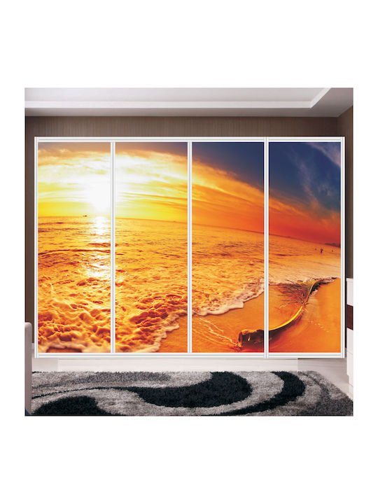 Wardrobe Sticker Sunset Colors 270cm