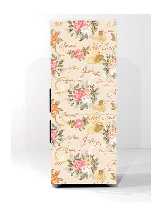 Αυτοκόλλητο Ψυγείου Vintage Flowers 55cm