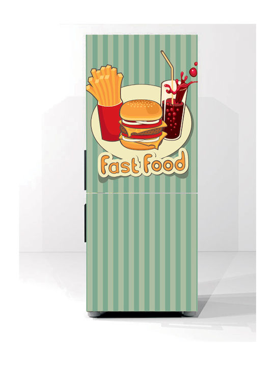 Αυτοκόλλητο Ψυγείου Fast Food 150cm