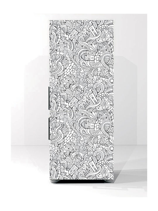 Vintage Fridge Sticker 2 160cm