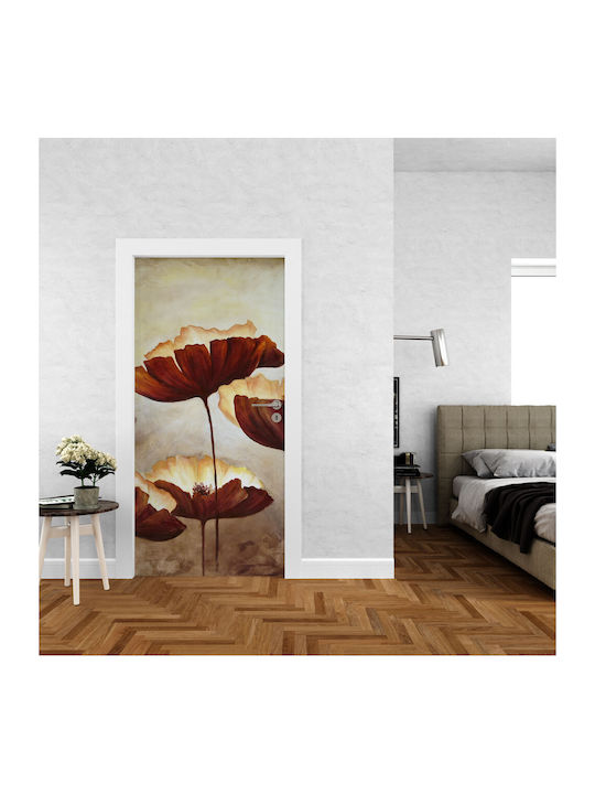 Door Sticker Poppies 230cm