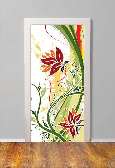 Αυτοκόλλητο Πόρτας Fashion Flowers 225cm