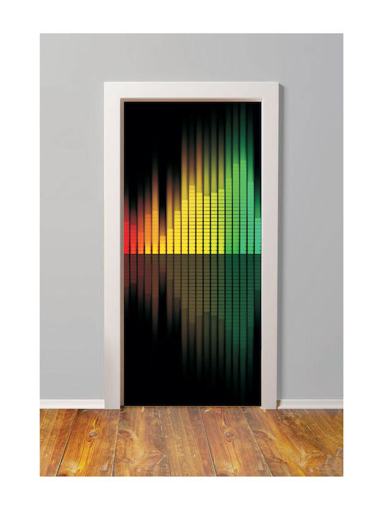 Door Sticker Graphic Equalizer 90cm