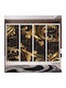 Wardrobe Sticker Golden Leaves 280cm