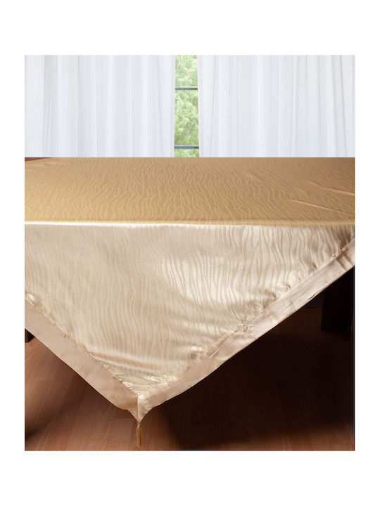 Silk Fashion Tablecloth 2009 Gold 160x260cm