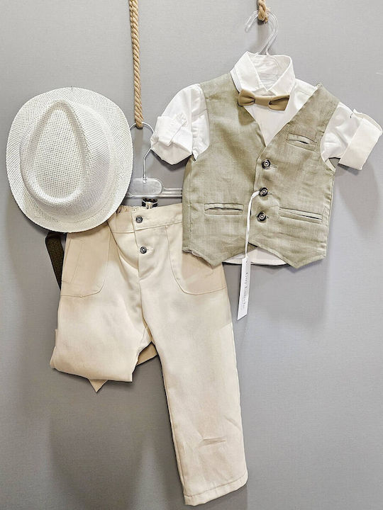Guy Laroche Baptism Outfit Boy 6pcs Gu-656