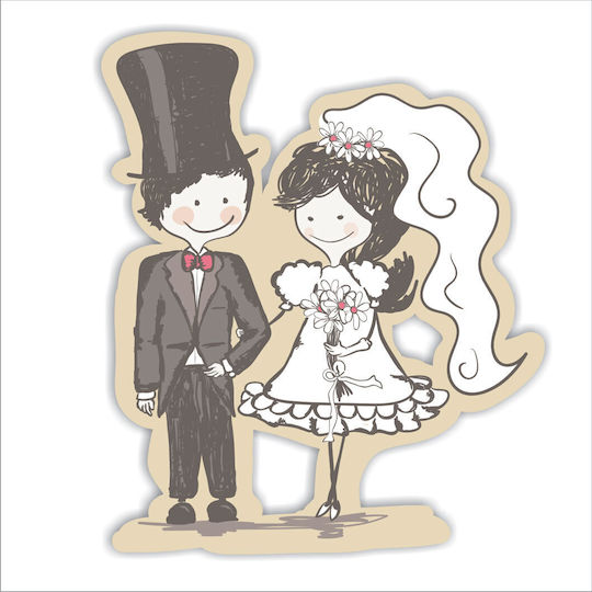PVC Forex Design Wedding Couple 25cm X 25cm