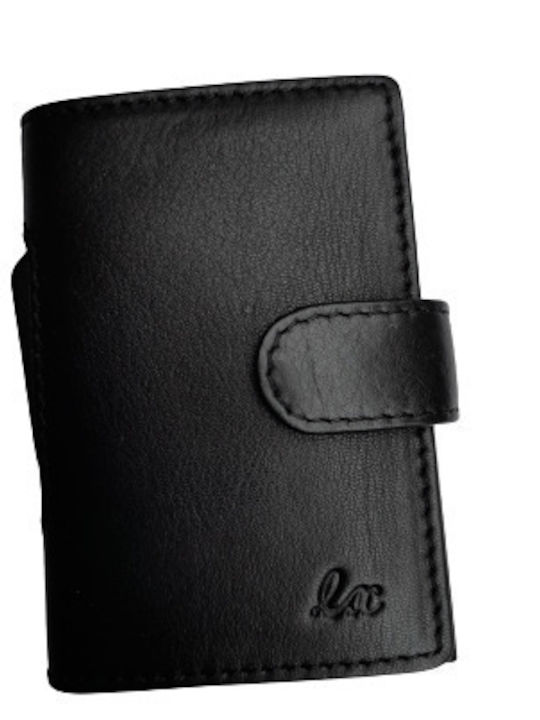 Men's Wallet Cards with RFID and Slide Mechanism Black