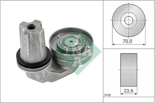 Ina Poly V-belt Tensioner Pulley Land Rover Discovery Iii Iv Range Rover Sport I 2.7d 3.0d Diameter 534063510 Width 23.85mm