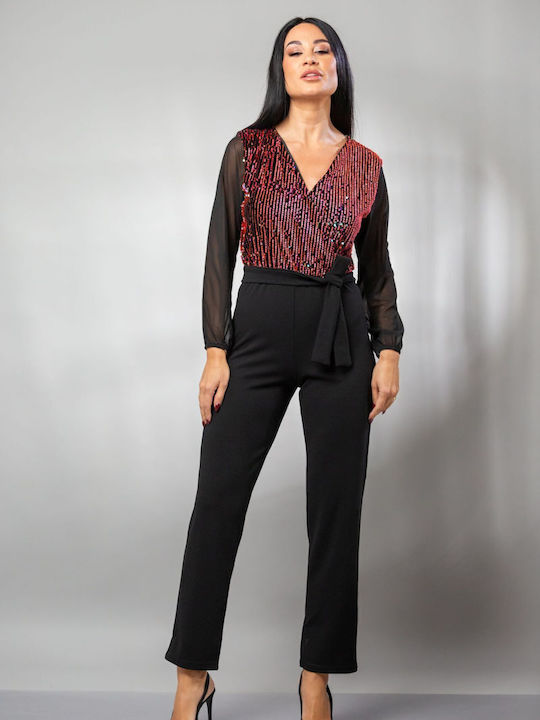 Women's One-piece Suit Burgundy