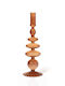 Maegen Candle Holder Glass in Orange Color 28cm 1pcs