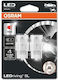 Osram Led W21w 12v 1.4w W3x16d Ledriving Sl Red Blister Pack 2 Pieces Auxiliary 66lm