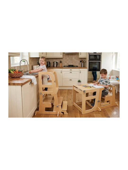 Learning Tower made of Wood Beige 1000040058 Wonder & Wise Learning Tower made of Wood Beige 1000040058 Wonder & Wise