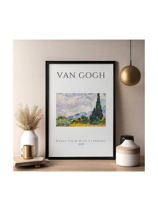 Poster Van Gogh Wheat Field Cypresses Art002 30...