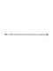 Homefit Ausziehbar Metallisch Vorhangstange Lance Einfach Φ16mm 120-210cm Black