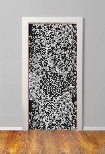 Autocolant Ușă Design Retro 2 60cm