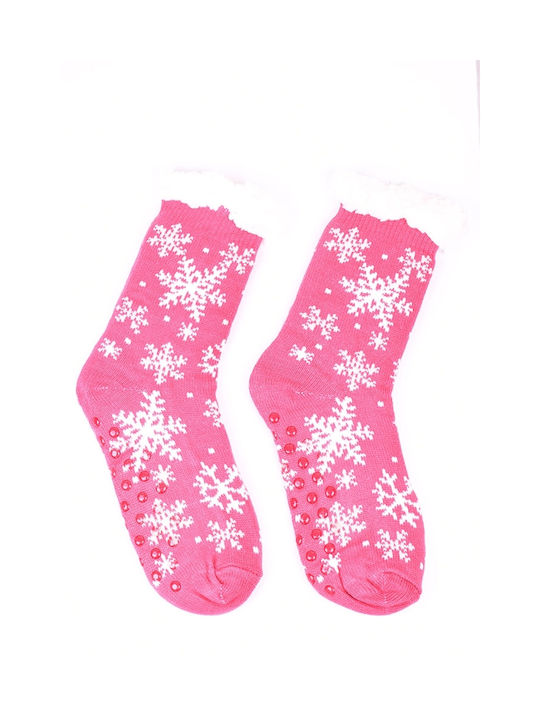 Acte Christmas Socks Fuchsia