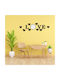 Orafol Love Wall Clock Plastic Black
