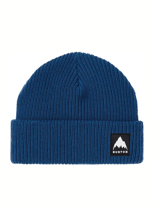 Recycled Beanie Unisex Σκούφος Πλεκτός σε Μπλε χρώμα