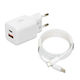 iBox Φορτιστής GaN με Θύρα USB-A και Θύρα USB-C...