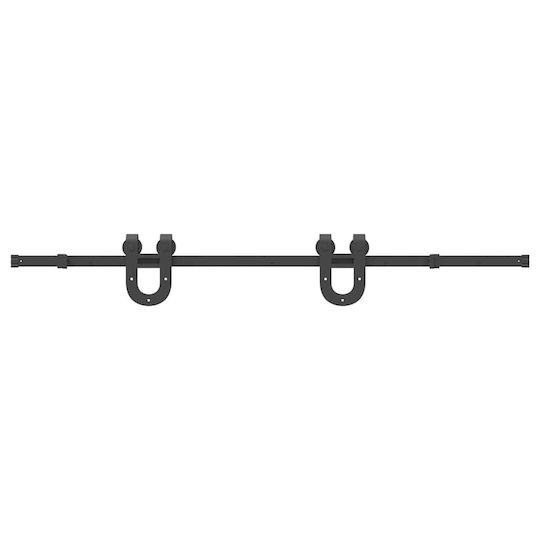 vidaXL Μηχανισμός Συρόμενης Μεσόπορτας 183cm Μαύρος
