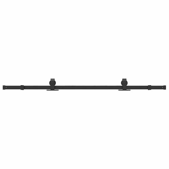 vidaXL vidaXL Sliding Door Mechanism for Middle Door 183cm Black
