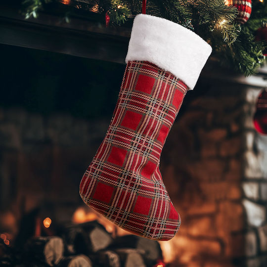 Christmas Decorative Red Socks L50xW30cm