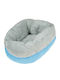 Fluffy Poof Dog Bed Gray 50x50cm