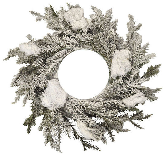 Inart Weihnachtsdekoration Kranz mit Durchmesser 50cm.