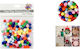 Bastel-Pompons Mehrfarbig 1,0 cm 120 Stk