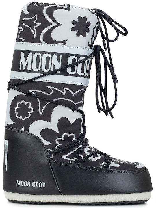 Moon Boot Icon Γυναικείες Μπότες Χιονιού Μαύρες