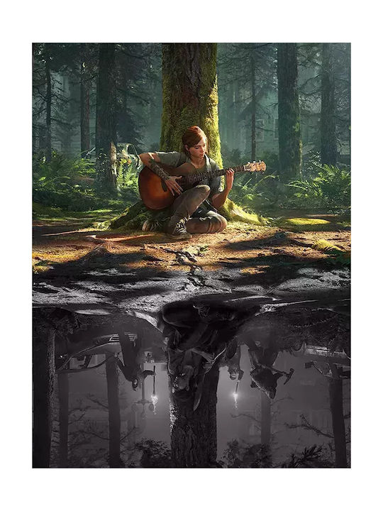 Gaming Poster Last Us Part 2 Gm2306 40cm X 50cm Μαύρο Ξύλινο Κάδρο