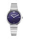 Superga Herrenuhr Batterie mit Silber Metallischem Armband