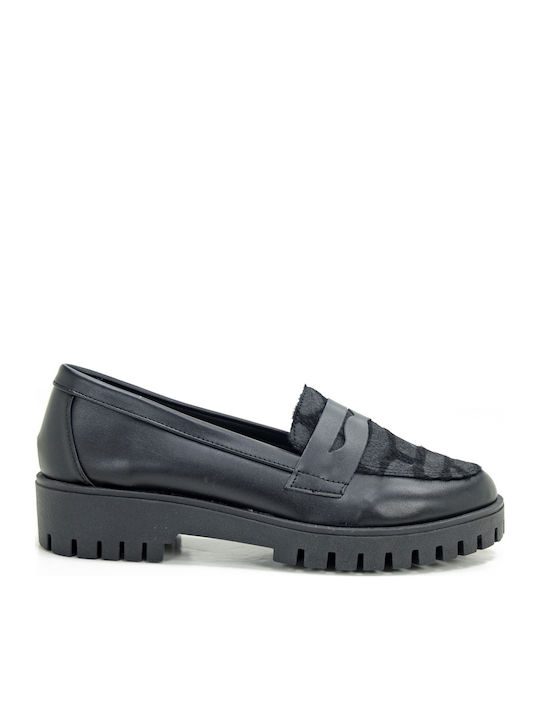 Zizel Women's Loafers in Black Color