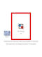 Wall-mounted Wooden Photo Frame Red