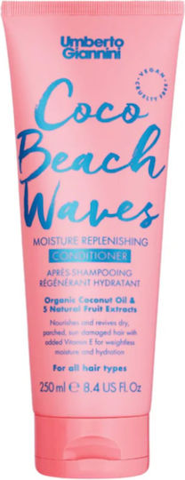 Umberto Giannini Coco Beach Waves Conditioner Ενυδάτωσης για Ξηρά Μαλλιά 250ml